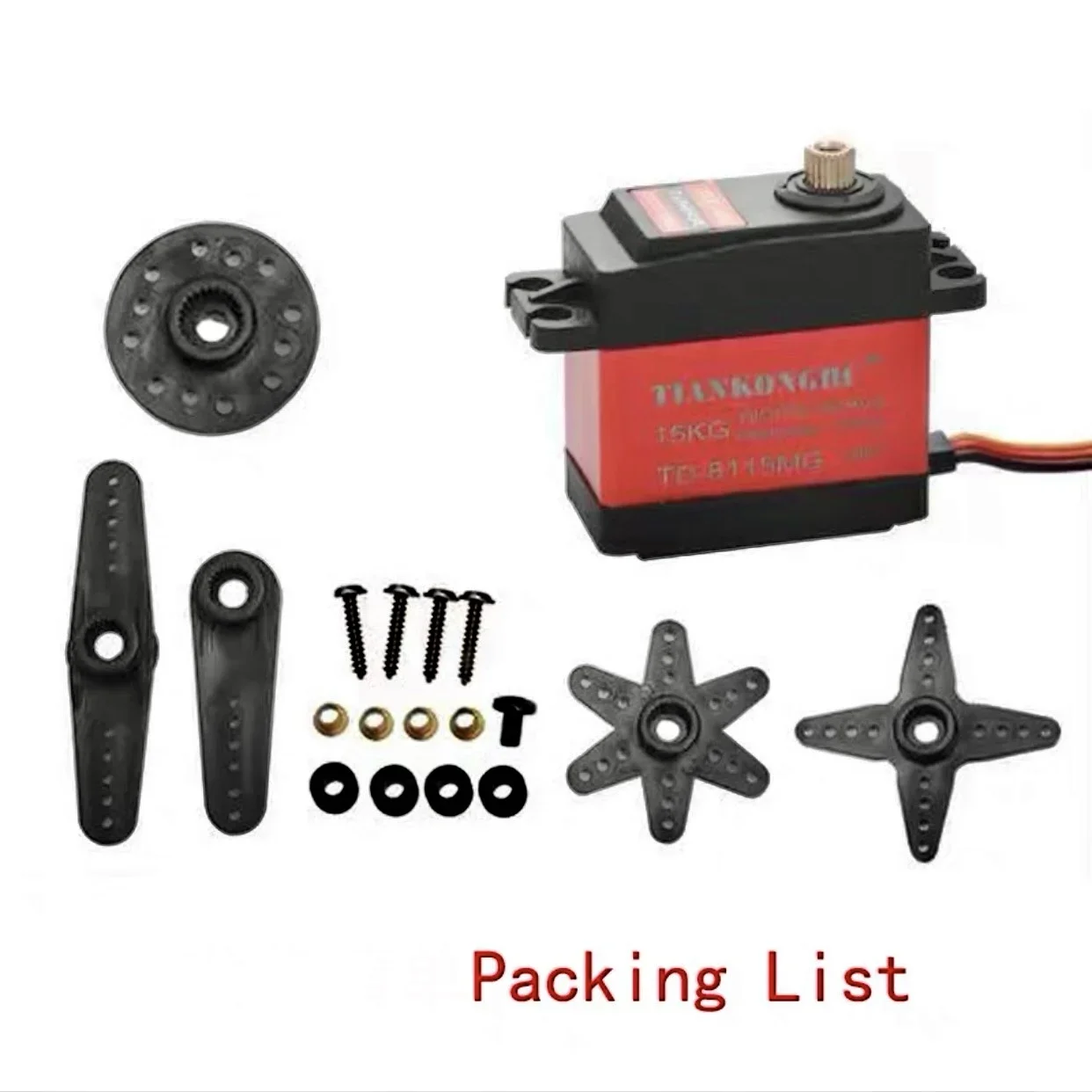 15/20/25/30/35KG Servo Motor 3V PWM Signal Control 90/180 Degree High Torque DIY Robot PTM Car Model Steering Servo Motor