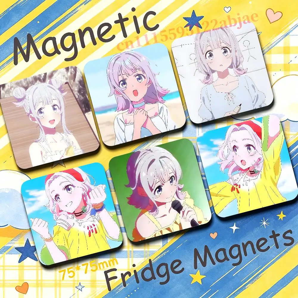 Imau Nagisa S-SELECTION PROJECT New PVC Fridge Magnet for Cartoon Refrigerator Decor For Child Magnetic Toy