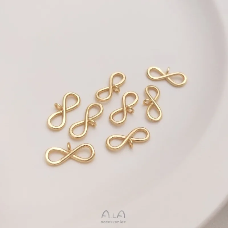 Застежка-восьмерка-цвета-золота-14k-с-подвесным-кольцом-материал-для-изготовления-ювелирных-изделий-ручной-работы-соединительные-аксессуары