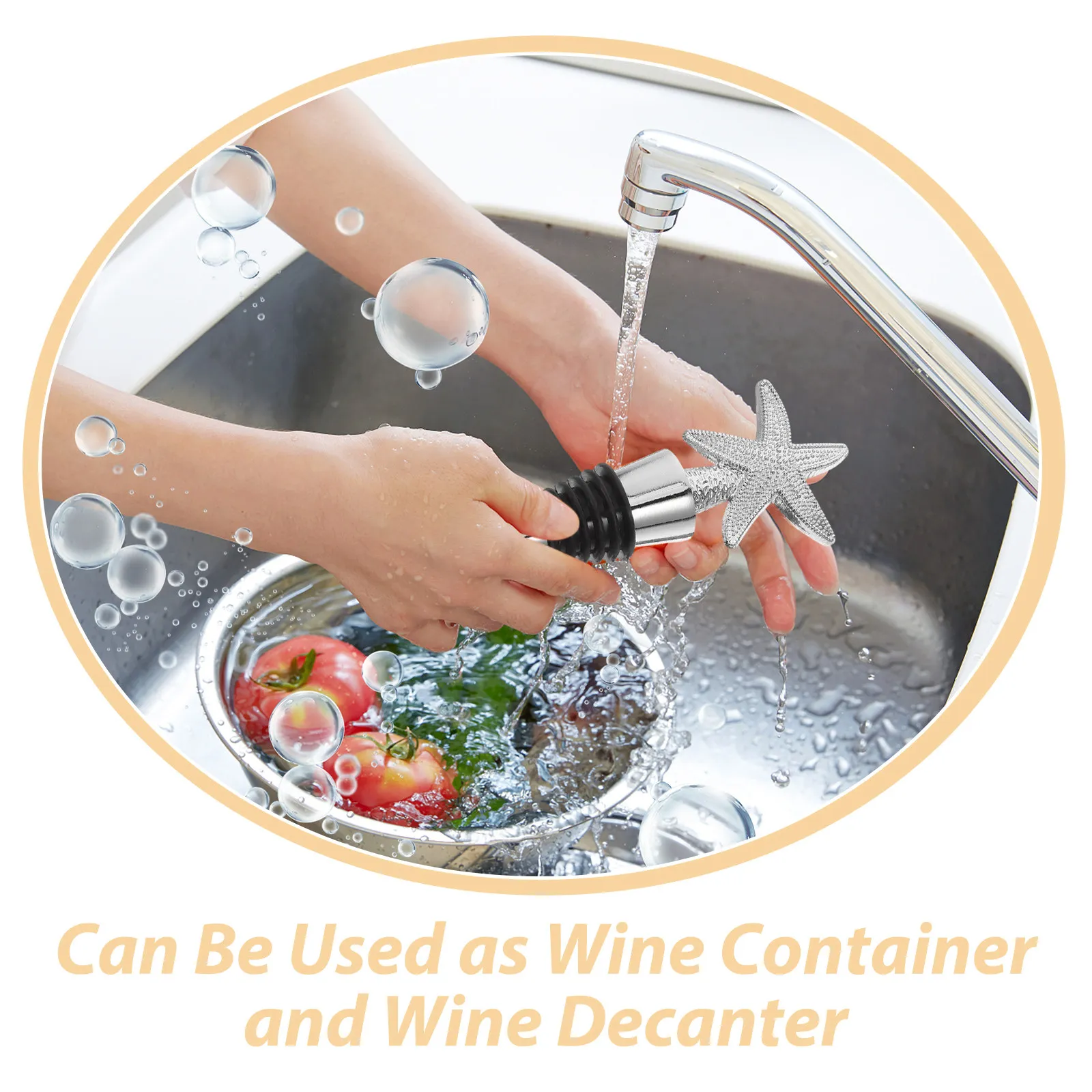 Zinc Alloy Bottle Stopper Kit Reusable Wine Sealers Caps Saver Extend Freshness for Home Bar Parties