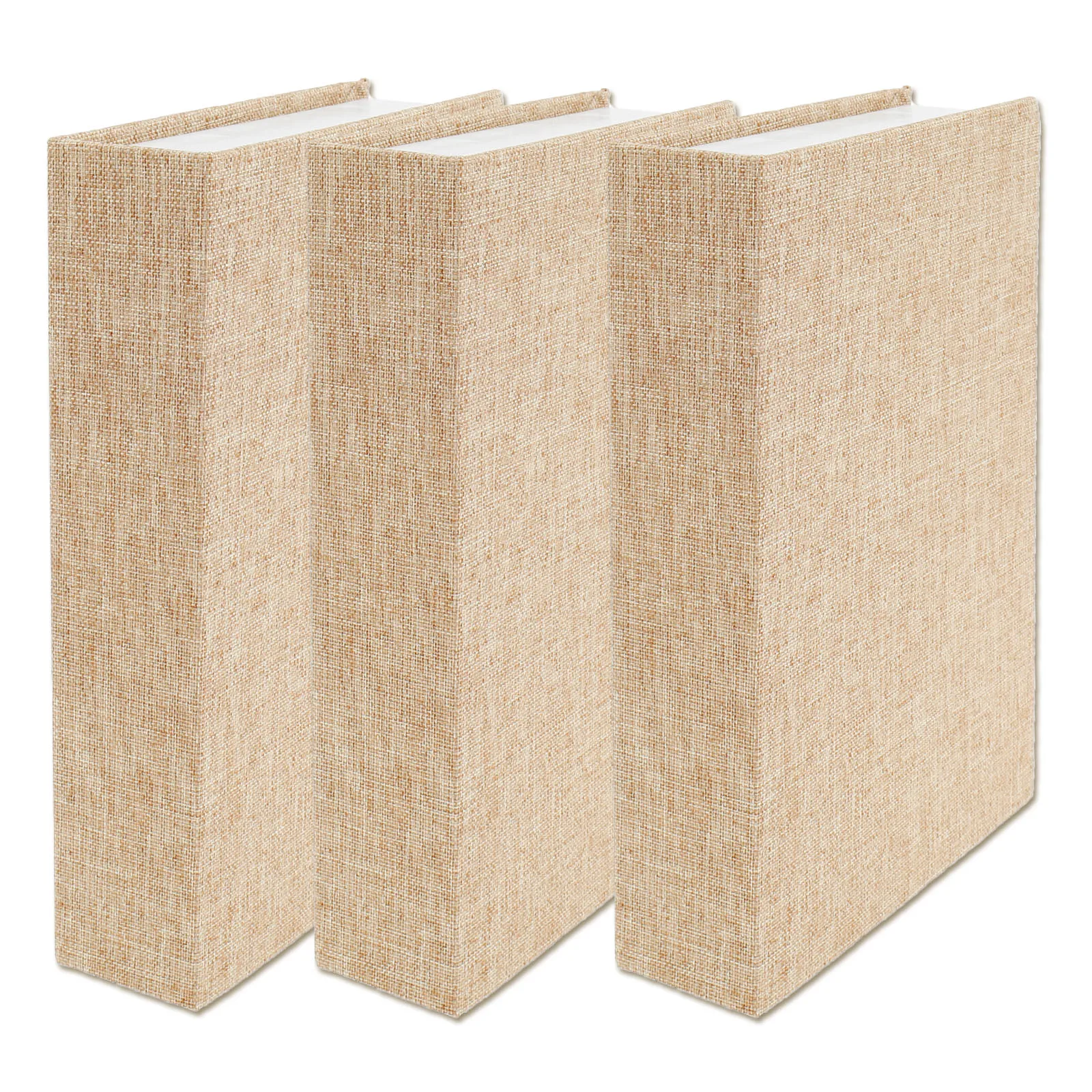 3 pçs caixa de livro decorativo moderno falso livro caixa de armazenamento tecido linho falso livros em forma de livro ornamentos para estante mesa