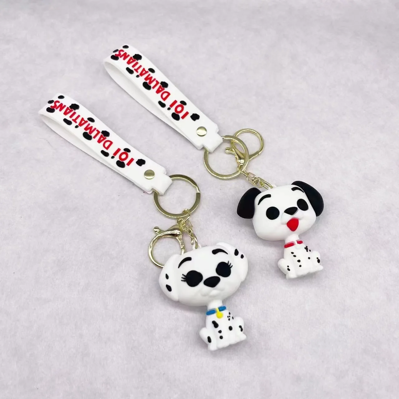 Cartoon Anime 101 Dalmatians Pendant Keychains Big Hero 6 Car Key Chain Baymax Keyring Mobile Phone Bag Hanging Jewelry Gifts