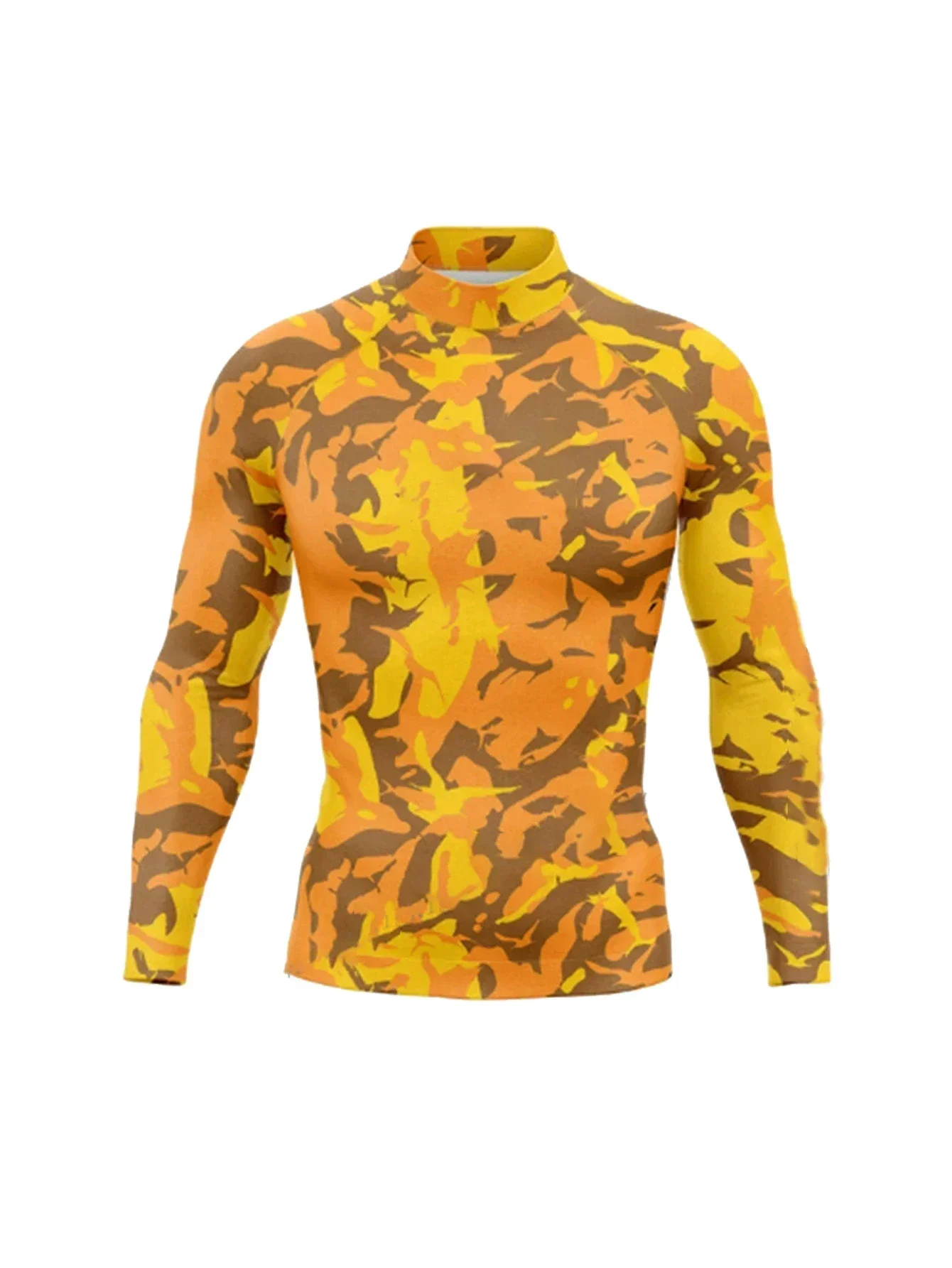 Men's Long-sleeved Bodybuilding Fitness Sweatshirt Jogging Training Sportswear Top Breathable Compression Sports T-shirt