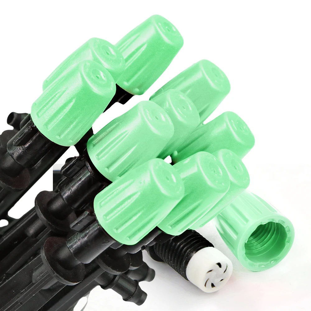 Adjustable Garden Drip Irrigation Misting Nozzles 6.0mm Connector Stakes Micro Flow Head Drippers for 4/7mm 1/4 inch Tubing Hose