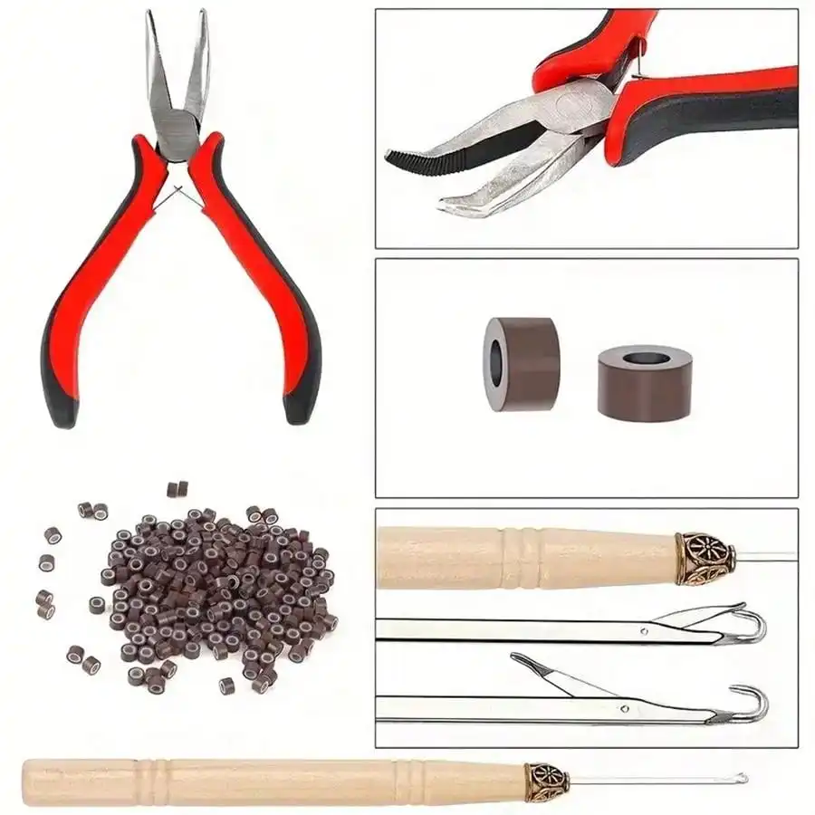 12 ألوان لامعة الشعر بهرج السواحل عدة 34 "/48" الاصطناعية الشعر بريق ملحقات للفتيات لعيد الميلاد السنة الجديدة تأثيري الطرف #3