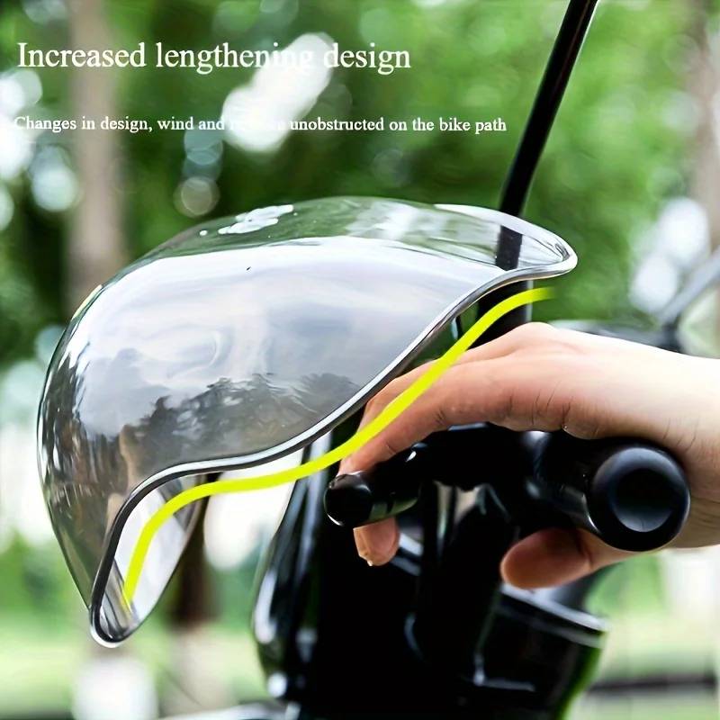 

1Pair Motorcycle Hand Guard Universal Waterproof Windproof Handlebar Cover Night Reflective Strip Rain Sun Protection Shield