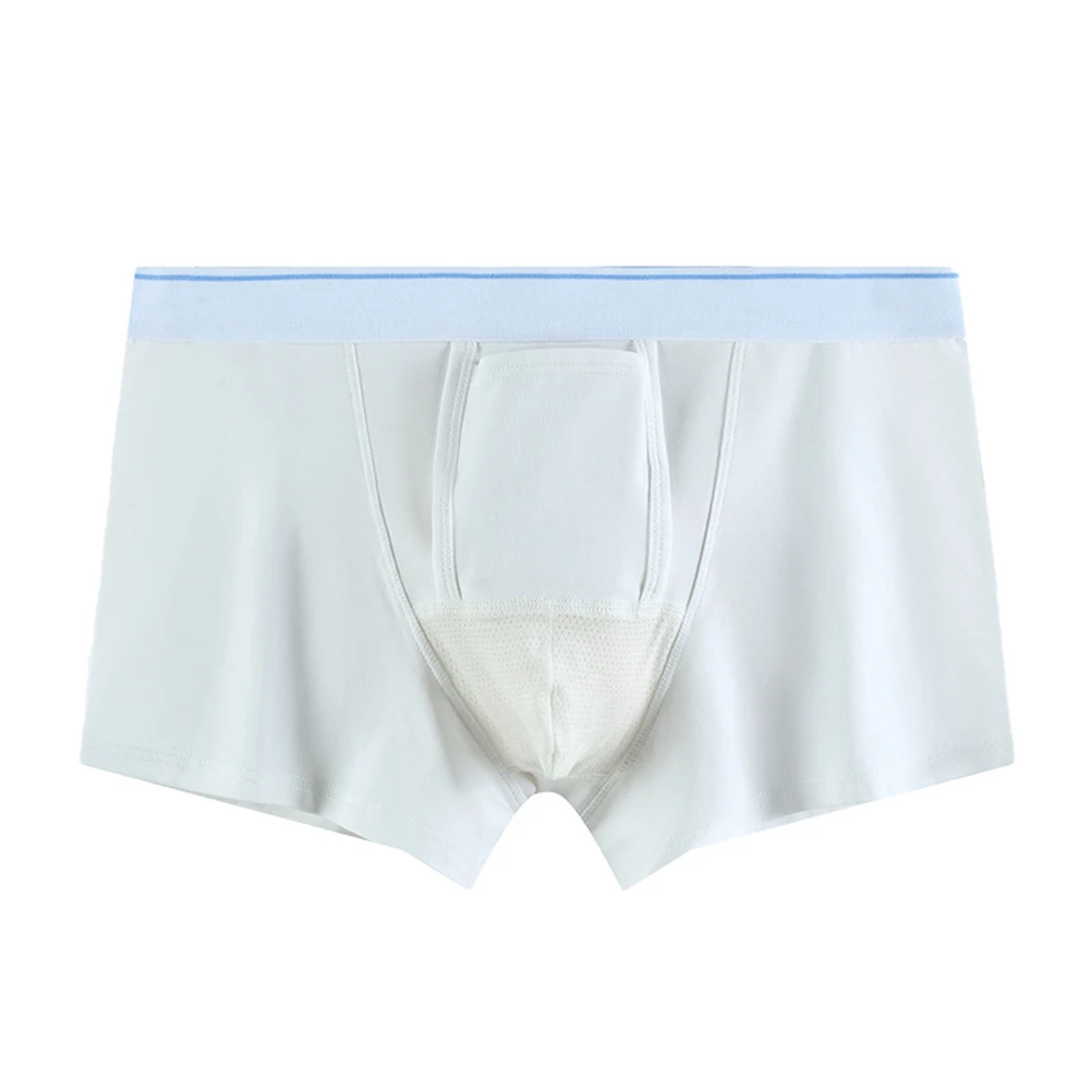 

Men Sexy U Convex Pouch Shorts Cotton Skin-friendly Comfortable Boxer Briefs Breathable Soft Underwear Solid Color Panties