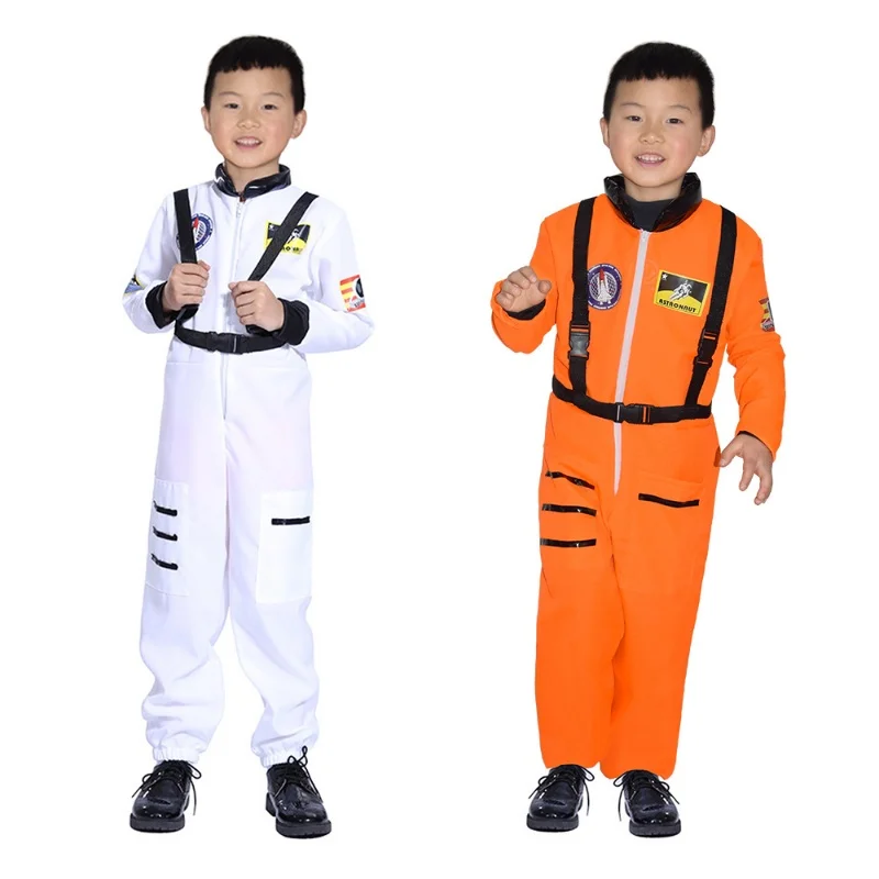 Disfraz de astronauta de juego de fiesta para niños, disfraz de Halloween, disfraz de carnaval, traje espacial de cohete para niños