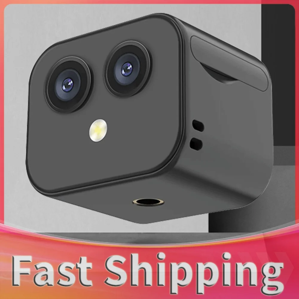 Smart Video Camera 4K HD Monitoring Camera Night Vision Home Camcorder USB Rechargeable Remote Viewing for Home Office