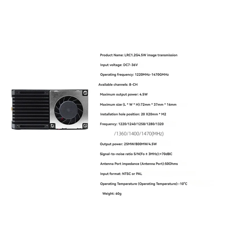 HGLRC ZEUS 1.2G 4.5W VTX 8CH FPV 비디오 송신기 25Mw/800Mw/4.5W 장거리 RC FPV Drone-BTFL용