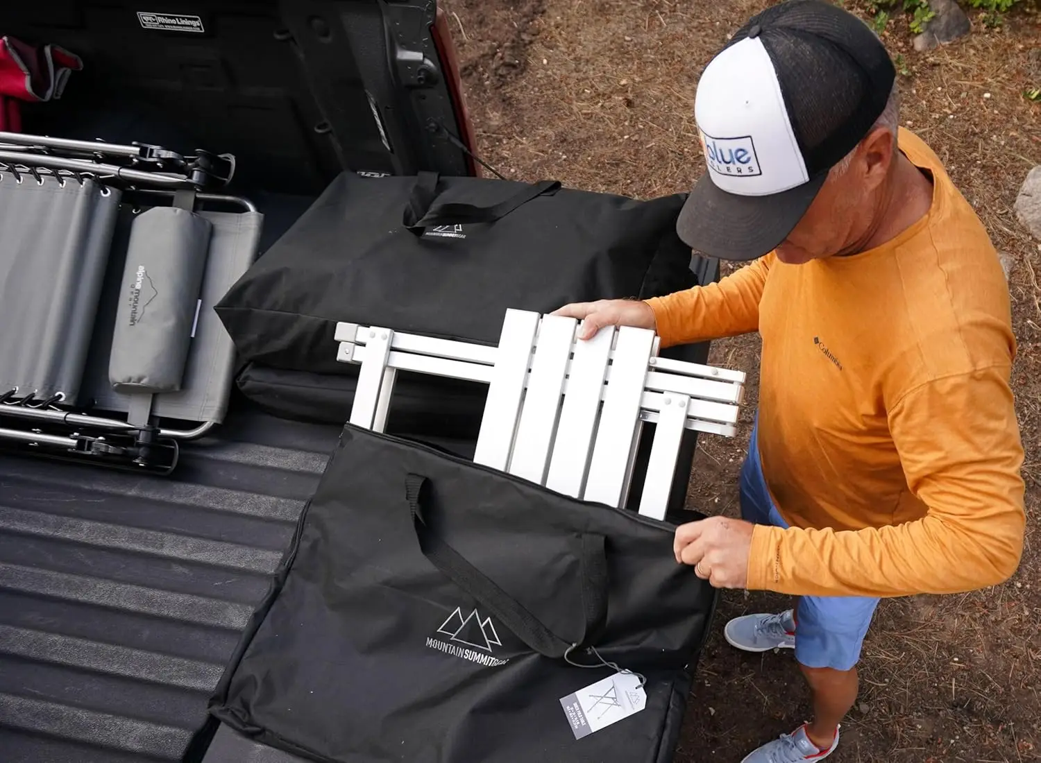 Quick-Fold Camping Table Made With Weather-Resistant Aluminum (By Caddis Sports, Inc.)