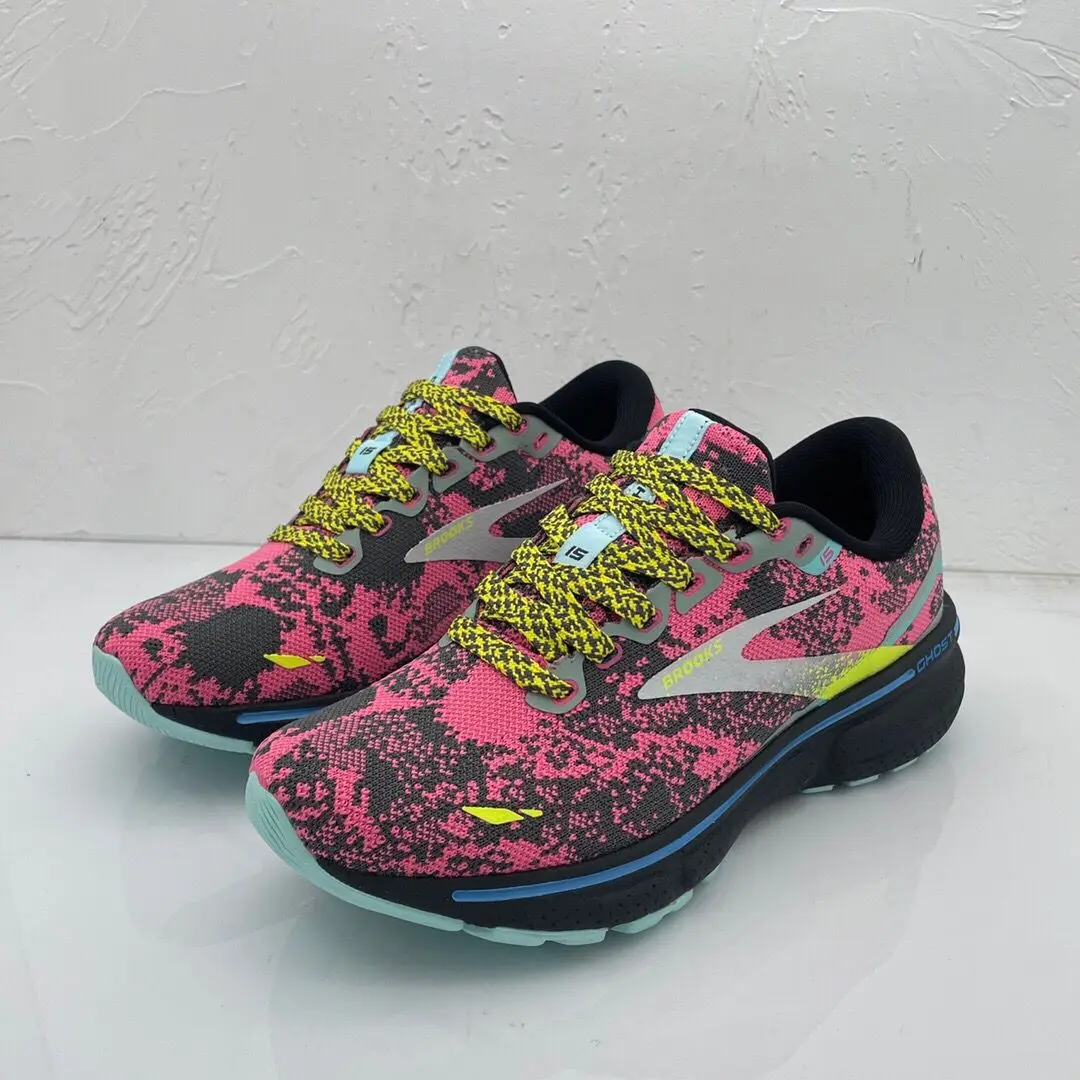 Brooks Ghost15 Devil Marathon Women's Running Shoes Cushioning Rebound  Breathable Mesh Shoes Plataforma Mujer Platform sports