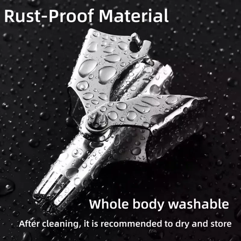 1Pcs   Washable Portable Manual Nose Hair Trimmer for Men & Women Waterproof Stainless Steel Ear Hair Trimmer with