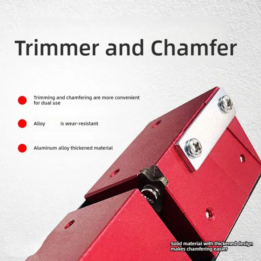 Nuovo legno smussatura filetto raschietto lavorazione del legno strumenti speciali bordo in lega trimmer angolo rifilatura pialla fascia in alluminio N3Q7