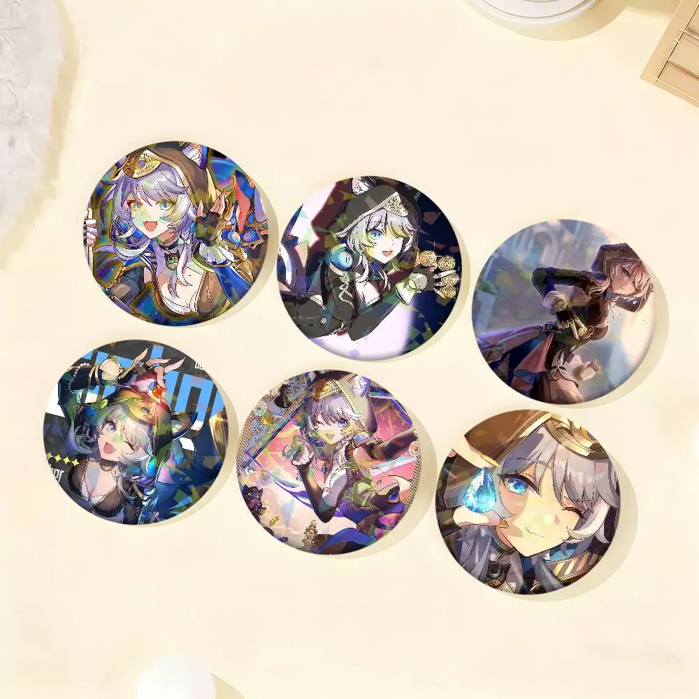 Game Honkai Star Rail Cipher Creative Anime Series Enamel Pins Badge Metal Brooch for Bag Clothes Decor