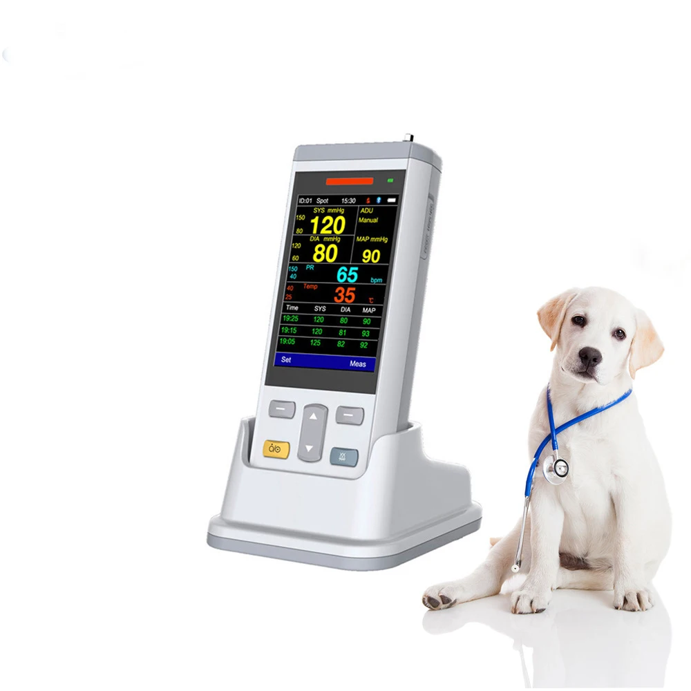 Smart F Vet Multi-parameters Handheld blo od Pressure Veterinary moni tor  Vet Vital Sign moni tor