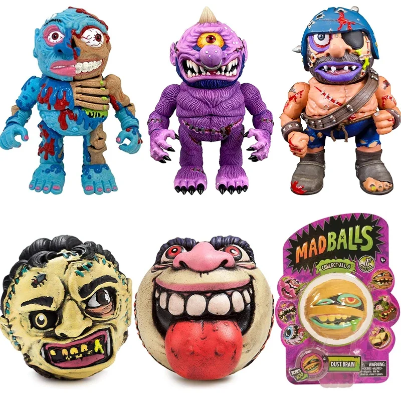 Original Madballs Kidrobot Anime Action Figure Model Boy Toys Horror Theme Premium DNA Toys  Bruise