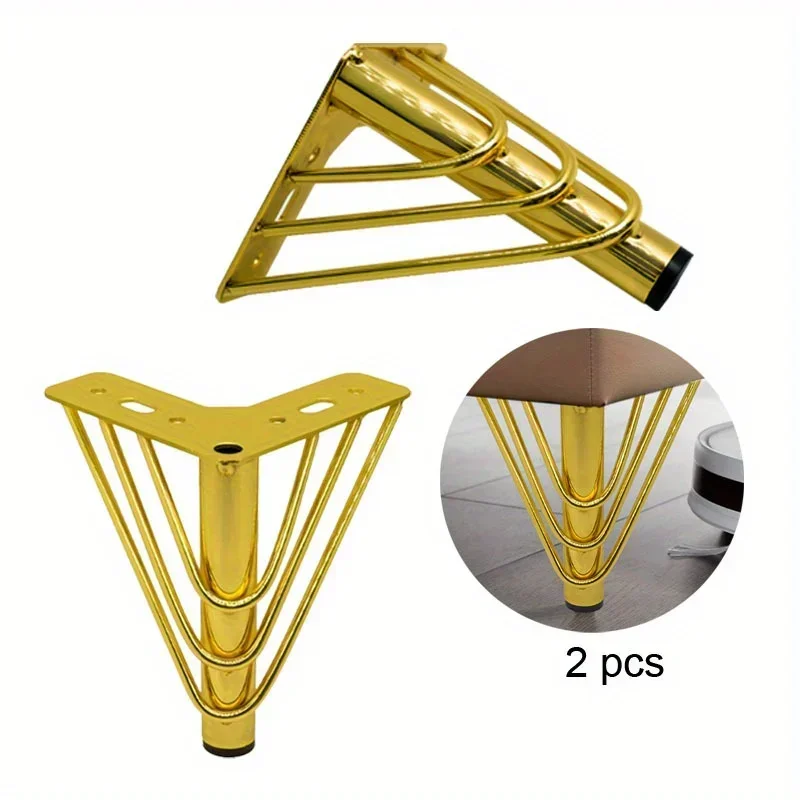 

2pcs Metal Furniture Legs Bookcase Dresser Cupboard Table Cabinet Cabinet Legs DIY Replacement Sofa Feet Metal Legs Furniture