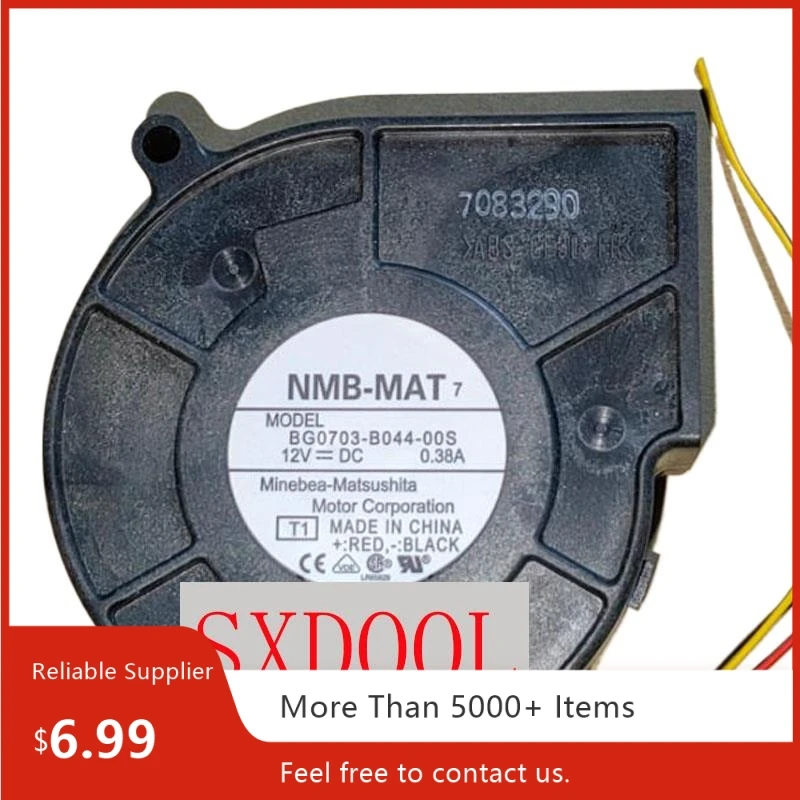 

For NMB-MAT BG0703-B044-00S 75x75x30mm DC 12V 0.38A 3-Wire Turbo Blower Fan