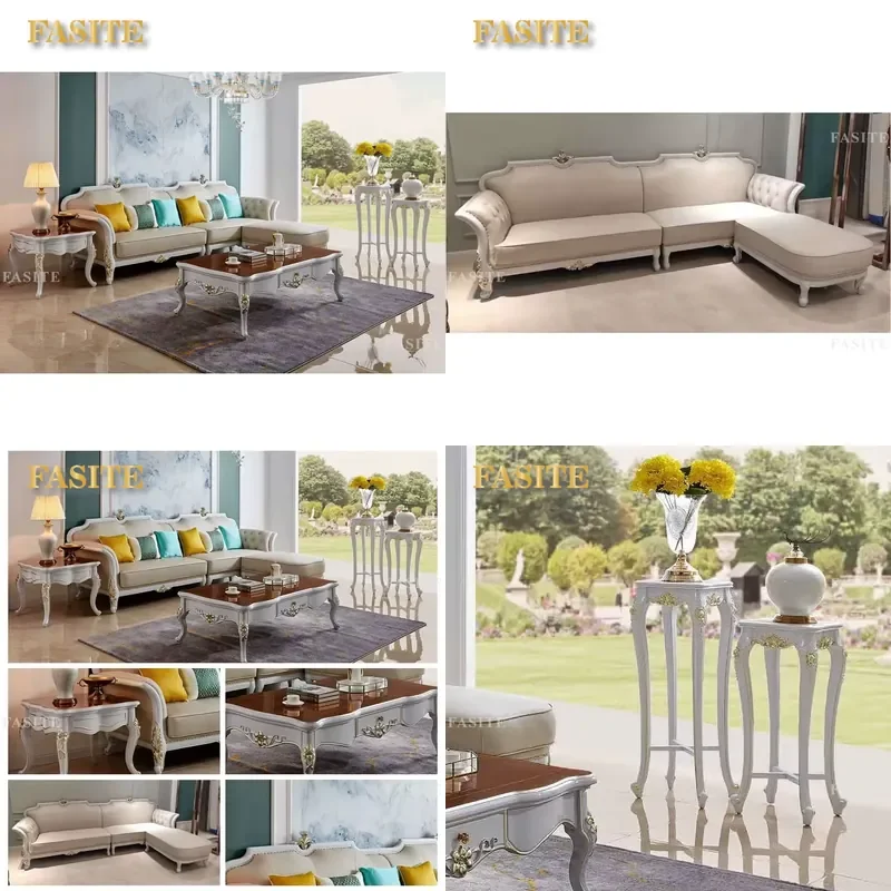 Modern Convertible L Shape Folding Corner Sofa Bed White Leather Space Saving Multifunctional Couch for Living Room Home
