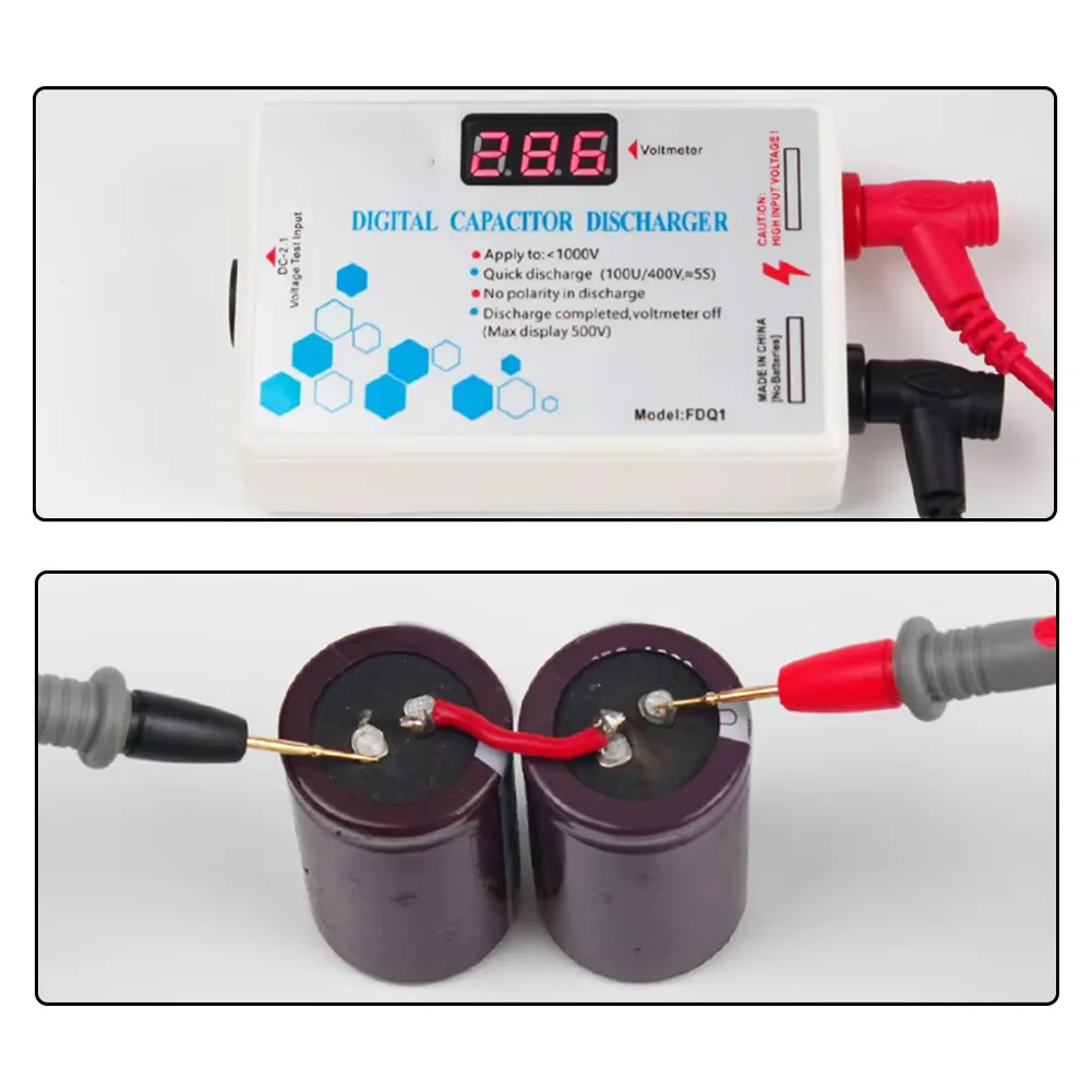 Digital Capacitor Discharger Protection Fast Discharge Pen Test Probe High Voltage 1000V Electrician Voltage Discharging Tools