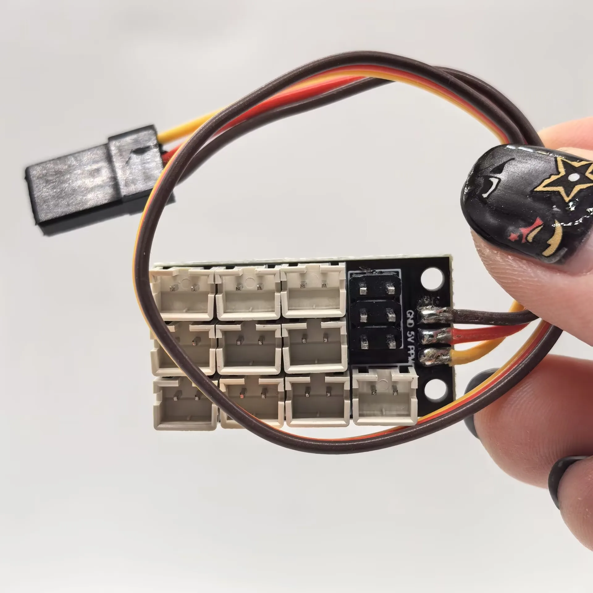 1 Set Lichtsystem-Erweiterungsplatine PH2.0 Erweiterungsmodul GND 5V PPM für Tamiya 1/14 RC Truck Auto Anhänger Upgrade-Teile DIY – Detail 3