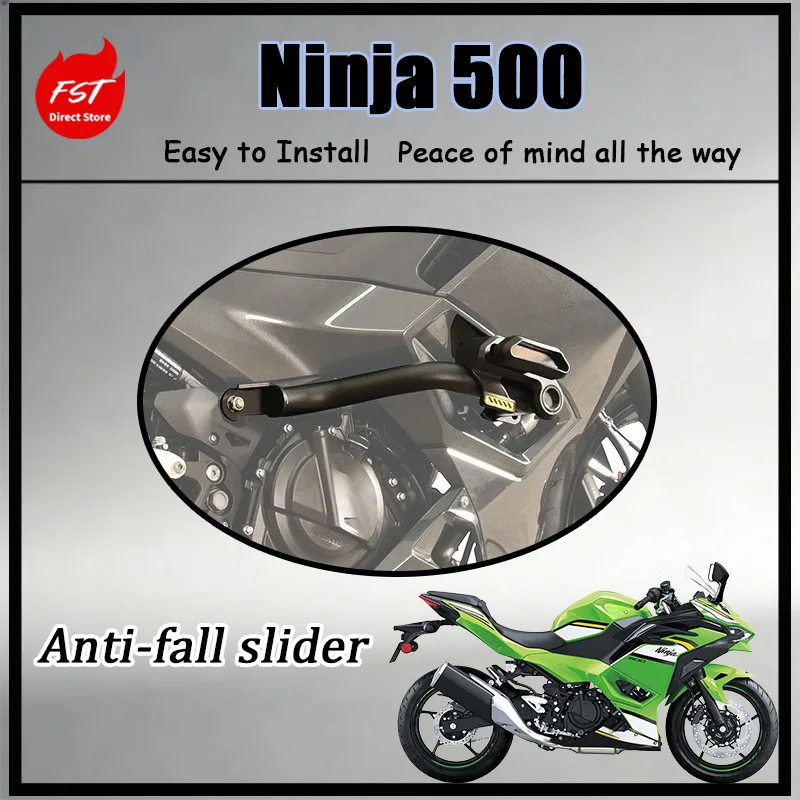 

FOR Heavy-Duty Anti-Fall Bumper Guard Ninja500 Z500 - Reinforced Steel Tube 3D Scanned Precision Fit Vibration-Isolating Protect