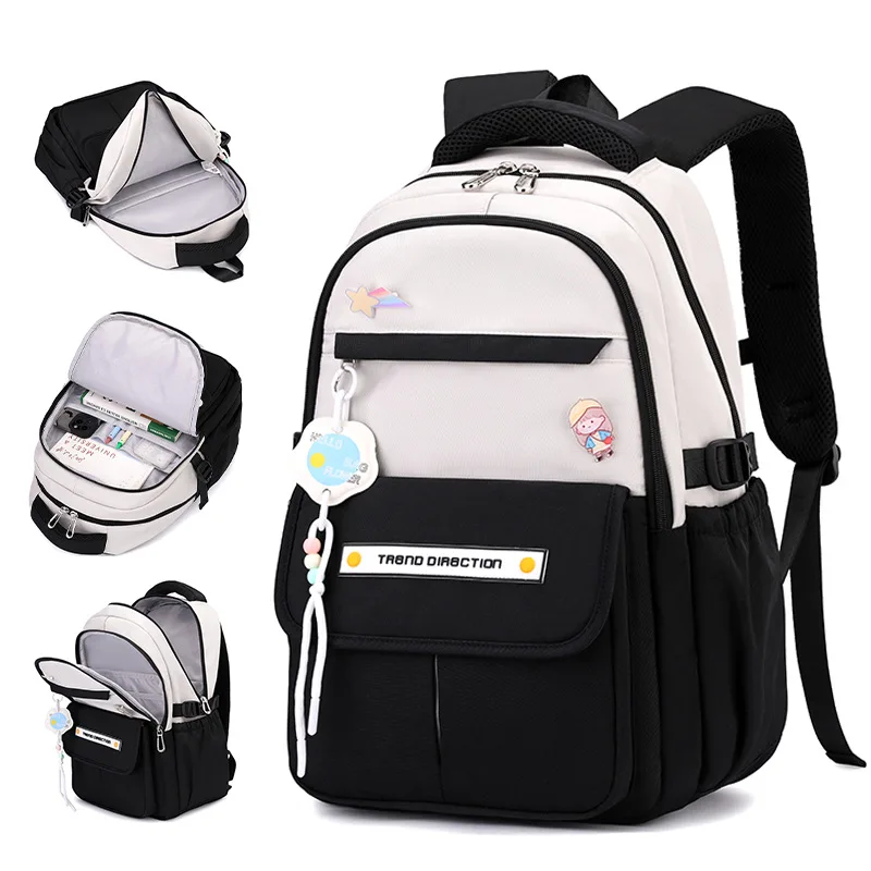 A Multi-layer Waterproof And Stylish Backpacks Oxford Large-capacity Simple Cute school bags Student Backpacks mochila escolar