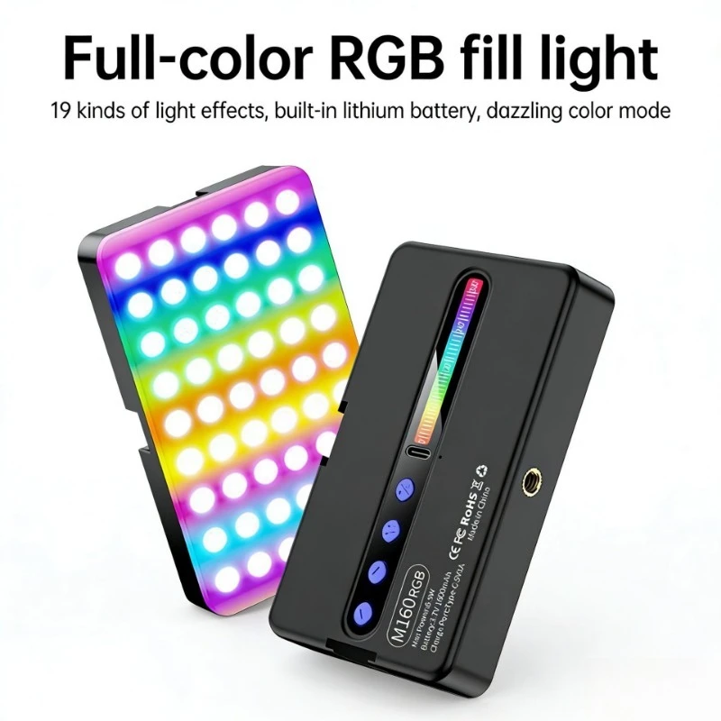 Portable Photography Pocket Fill Light Full Color Led Mobile Phone Selfie Light Soft Light