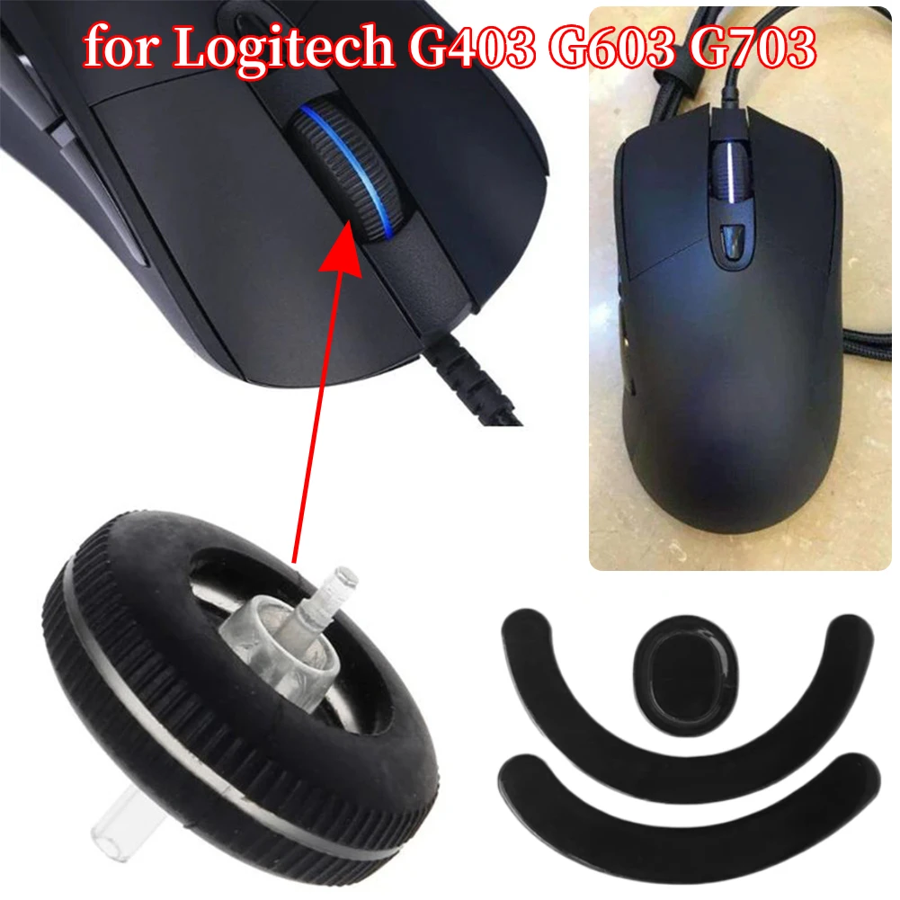 Mouse Scroll Wheel Pulley Mouse Feet Mouse Wheel Plastic Rolling Wheel for Logitech G403 G703 G603 Gaming Mouse