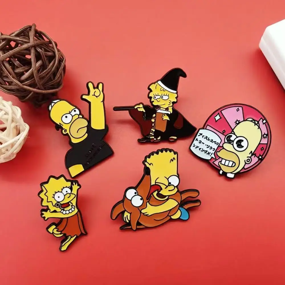 5/10 PCS   Enamel Pins Set - Brooch Cute Cartoon Badges Jewelry Gift for Friends image 4
