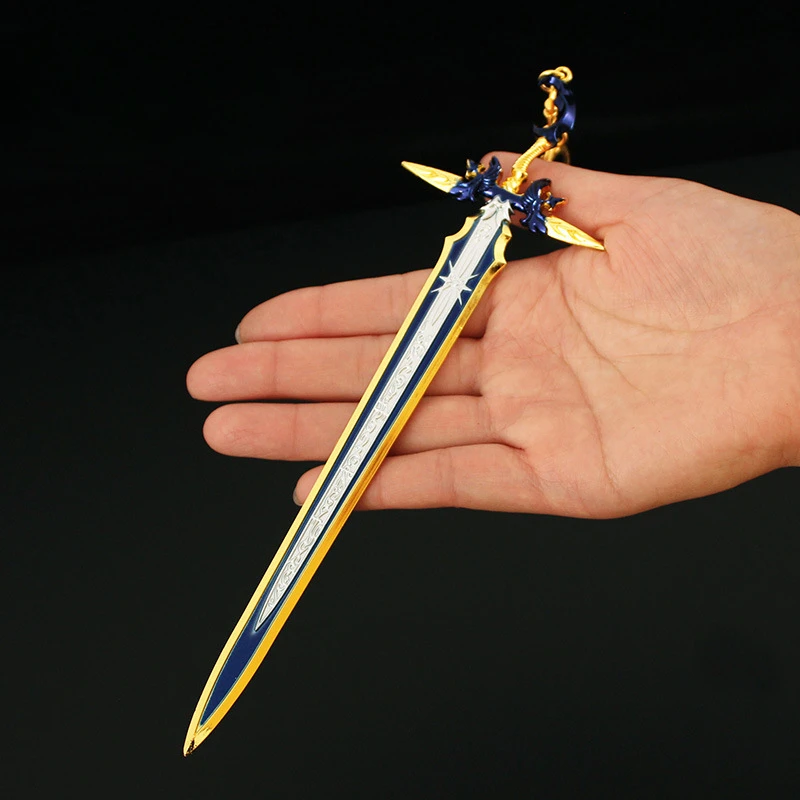 Game Weapon Anime Surrounding 22cm Ultimate Sword Zinc Alloy Weapon Model Crafts Decoration Collection Toys Christmas Gifts