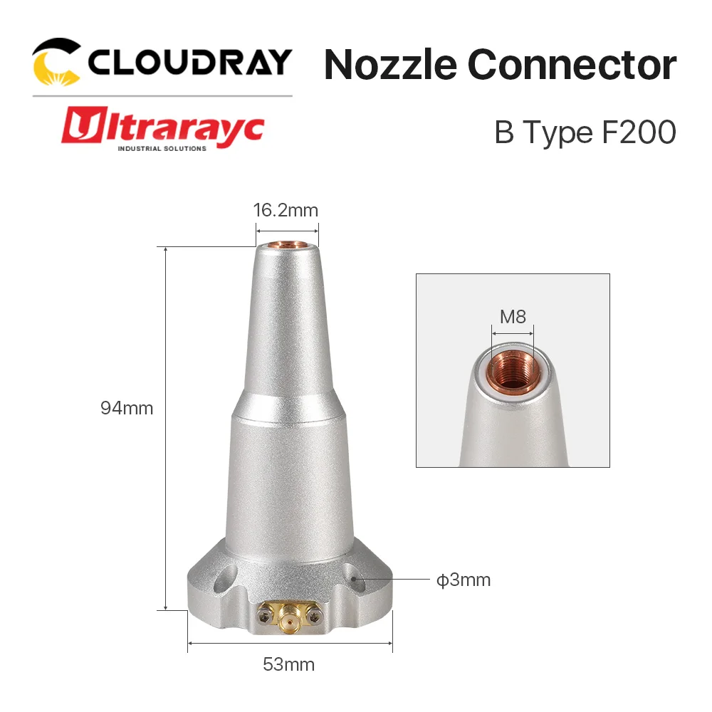 Ultrarayc ثلاثية الأبعاد raytool فوهة موصل الليزر الاستشعار جزء B نوع F200 ل raytool BM112 ثلاثية الأبعاد ليزر لحام رئيس