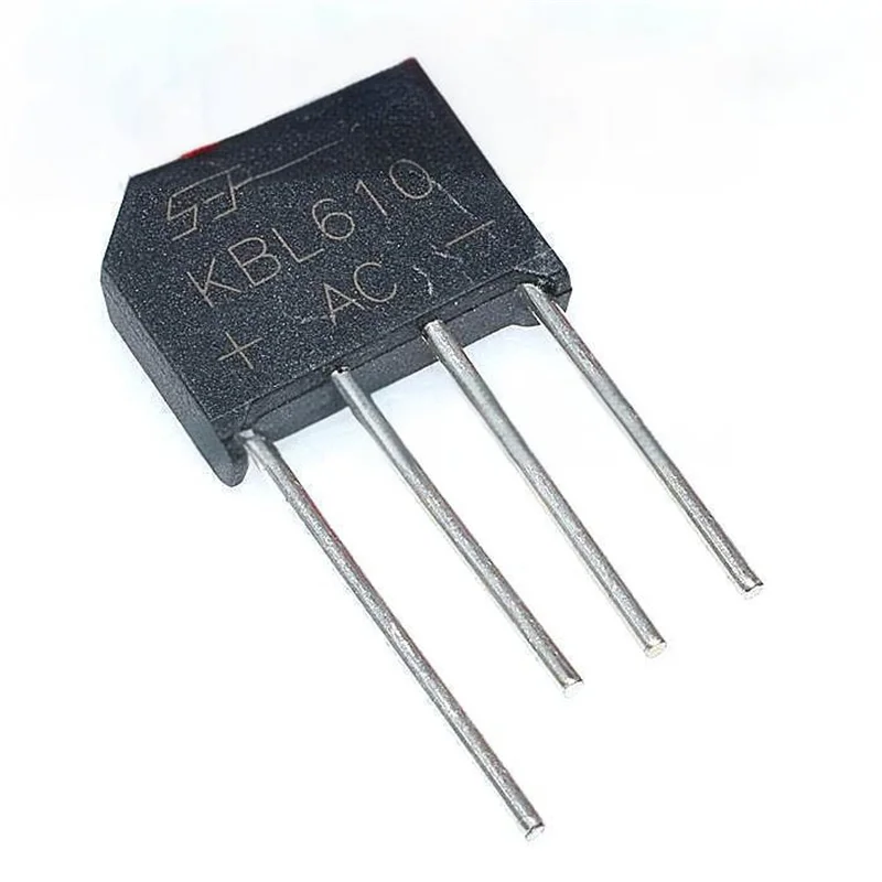 5pcs Flat Bridge KBL406 KBL410 KBL608 KBL610 4A/6A 6-1000V Diode Bridge Rectifier KBP 410 Power Diodes Kit Rectifier Bridge