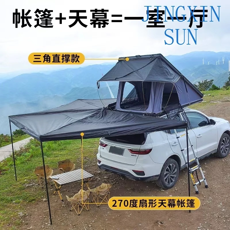 Roof tent Aluminum alloy triangular hard roof car roof tent