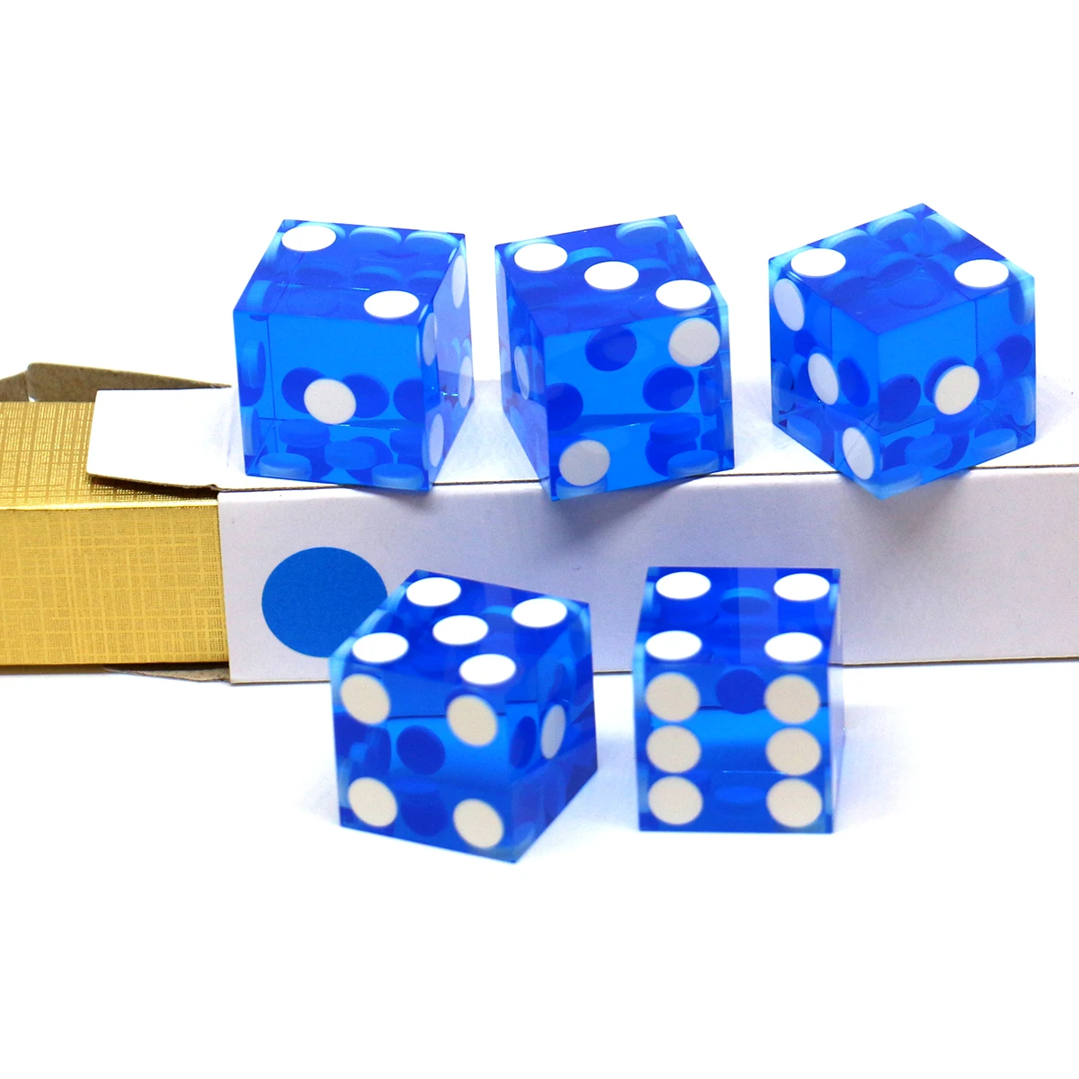5pcs D6 Acrylic Right Angle Dice Board Game Dice Set Polyhedral Table Game Dice Role-Playing RPG Dice
