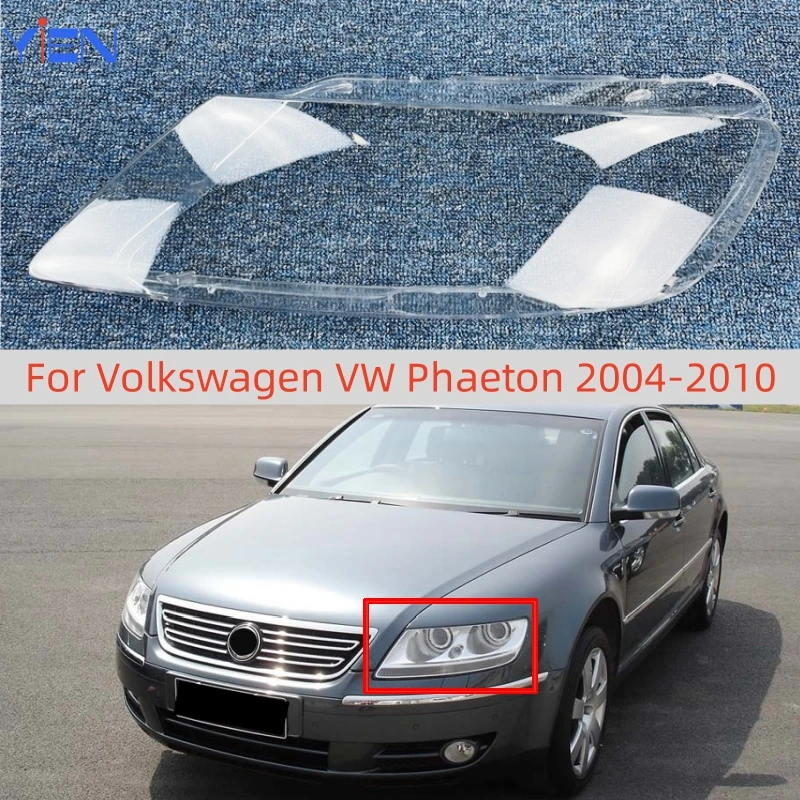 For Volkswagen VW Phaeton 2004 2005 2006 2007 2008 2009 2010 Headlamps Plastic Cover Lampshade Headlight Shade Headlamp Shell