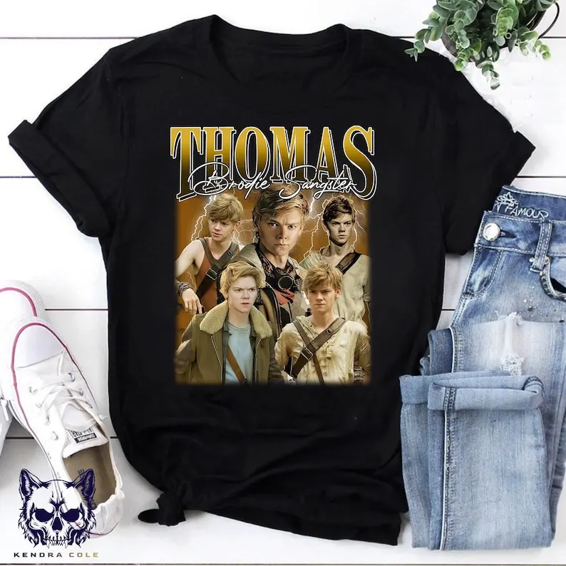 Camisa bootleg Thomas Brodie Sangster, amor realmente, fãs de babá McPhee, a última legião, camisa labirinto, camisa fletcher Ferb