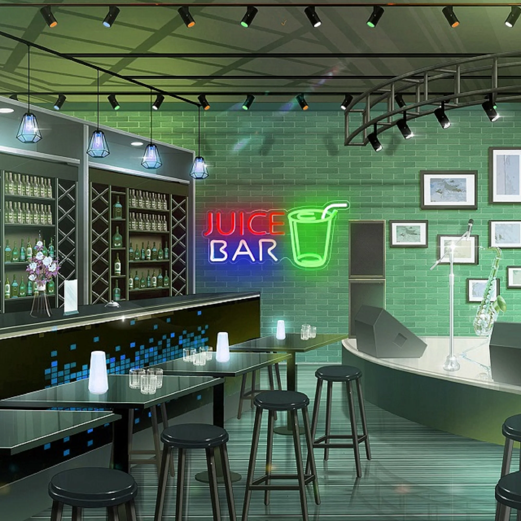 Juice Bar Neon Signs for Bar Wall Decor Bar Neon Sign Beer Light up Sign Juice Bar Neon Sign for Pub Store Party Decoration view 6