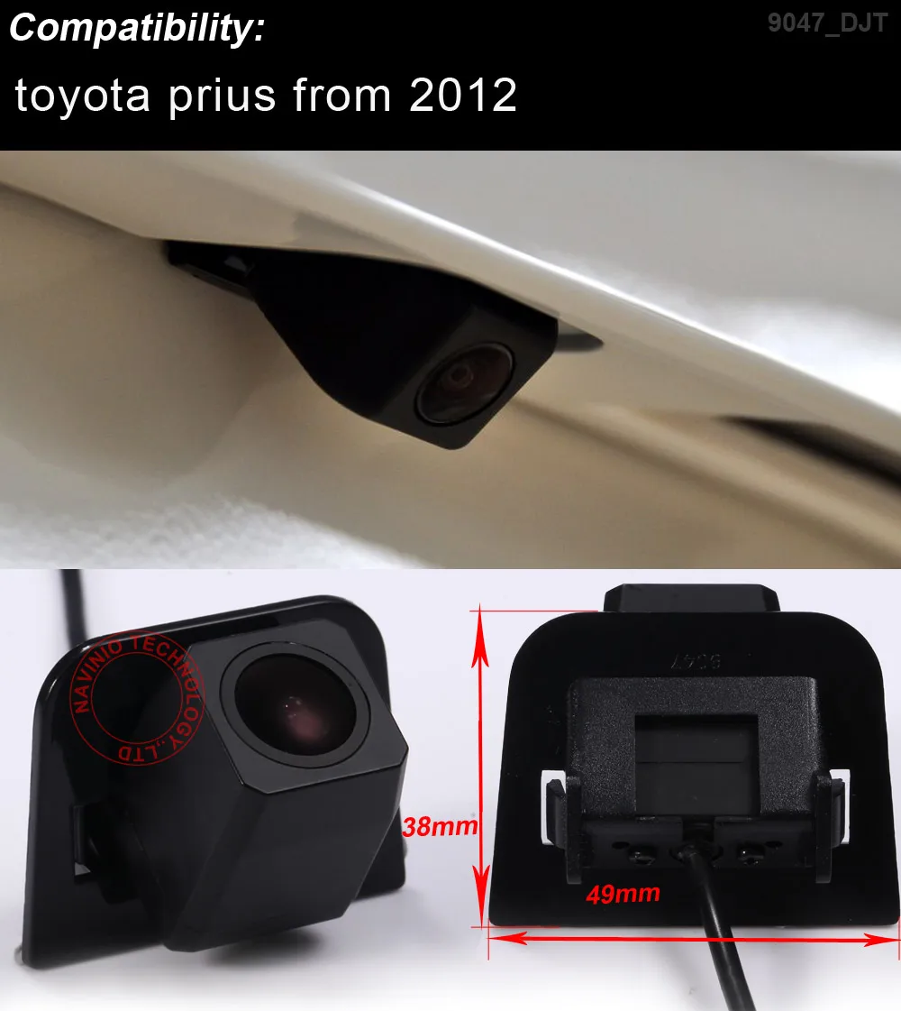 Car Rear view camera for toyota prius 2012 reversing HD original hole back camera