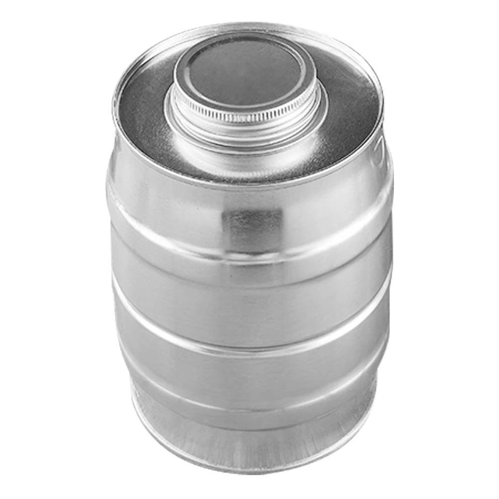 

Creative Barrel Coffee Bean Airtight Canister Tinplate Storage Container Ground Beans Keeper Metal Tins Jar Flour Holder
