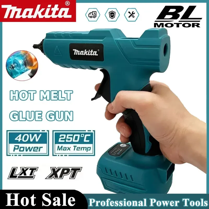 

Makita Cordless Electric Hot Melt Glue Gun 18V Battery 11mm Glue Stick Hot Melt Welding Hot Air Gun for Home Crafts DIY