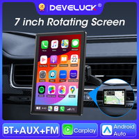 Universal 7 inch IPS Rotatable Touch Screen Car Radio Wireless Carplay & Android Auto WIFI Video Player AUX FM Bluetooth Stereo