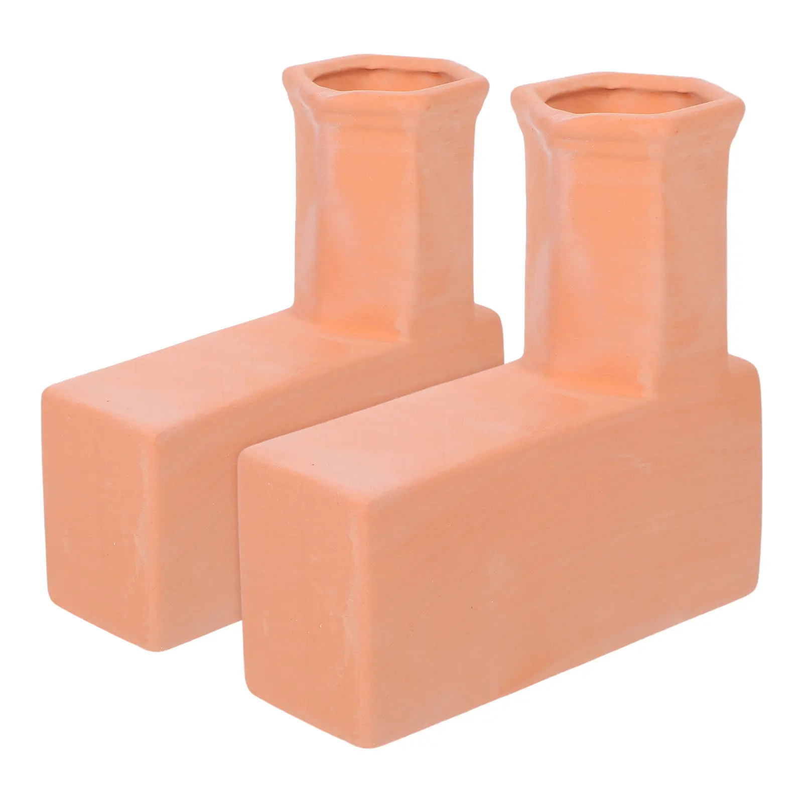 1Pair Terracotta Watering Spikes Self Watering Plant Stakes for Indoor Outdoor Use Terracotta Garden Irrigation Dripper Soil