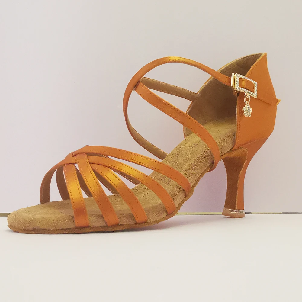 Womens Ballroom Dancer Heels Latin Dance Diamonds Cha-cha-cha MS Salsa Shoes London Female's Samba High Heels forMatric Dance