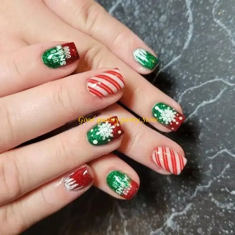 M4ya cintilado forrado pontas unhas artificiais unhas quadradas artificiais imprensa unhas brilhantes não precisa