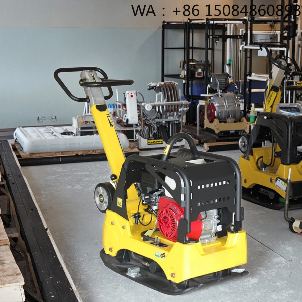 Self-Propelled Paver Roller, Brick Pavement Leveling Power-driven For Sidewalk Road Construction Paving Work