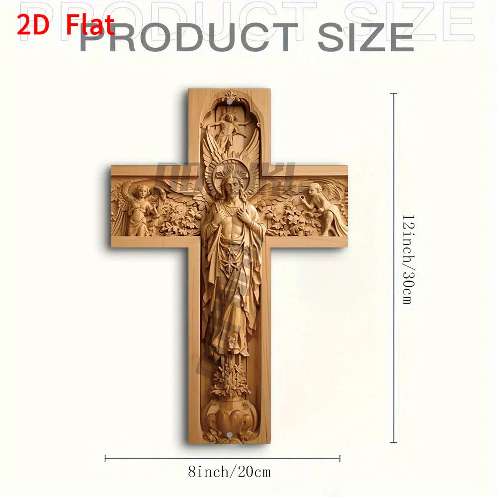 1 Retro Metal Mounted Cross, Manufacturing Metal Christ Cross Sign, Indoor Living Room Decoration for Christmas, Halloween