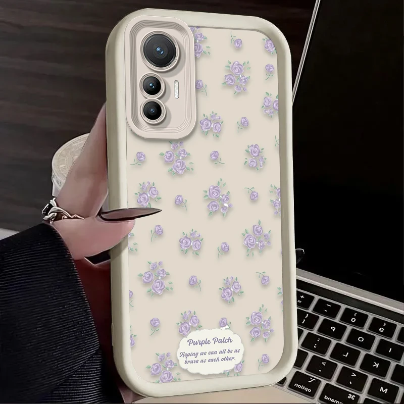 حافظة كلاسيكية على شكل أزهار الورد لهاتف Xiaomi Mi 15 Ultra 14 13 12 12S 12X 11 Lite 5G NE 13T 12T 11T 14T Pro غطاء مقاوم للصدمات من السيليكون