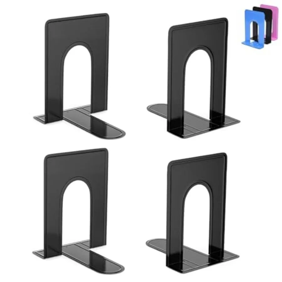 

Bookends, Book End Supports Heavy Duty Metal Bookend Support, Book Ends Supports for Shelves Decor Home Office School